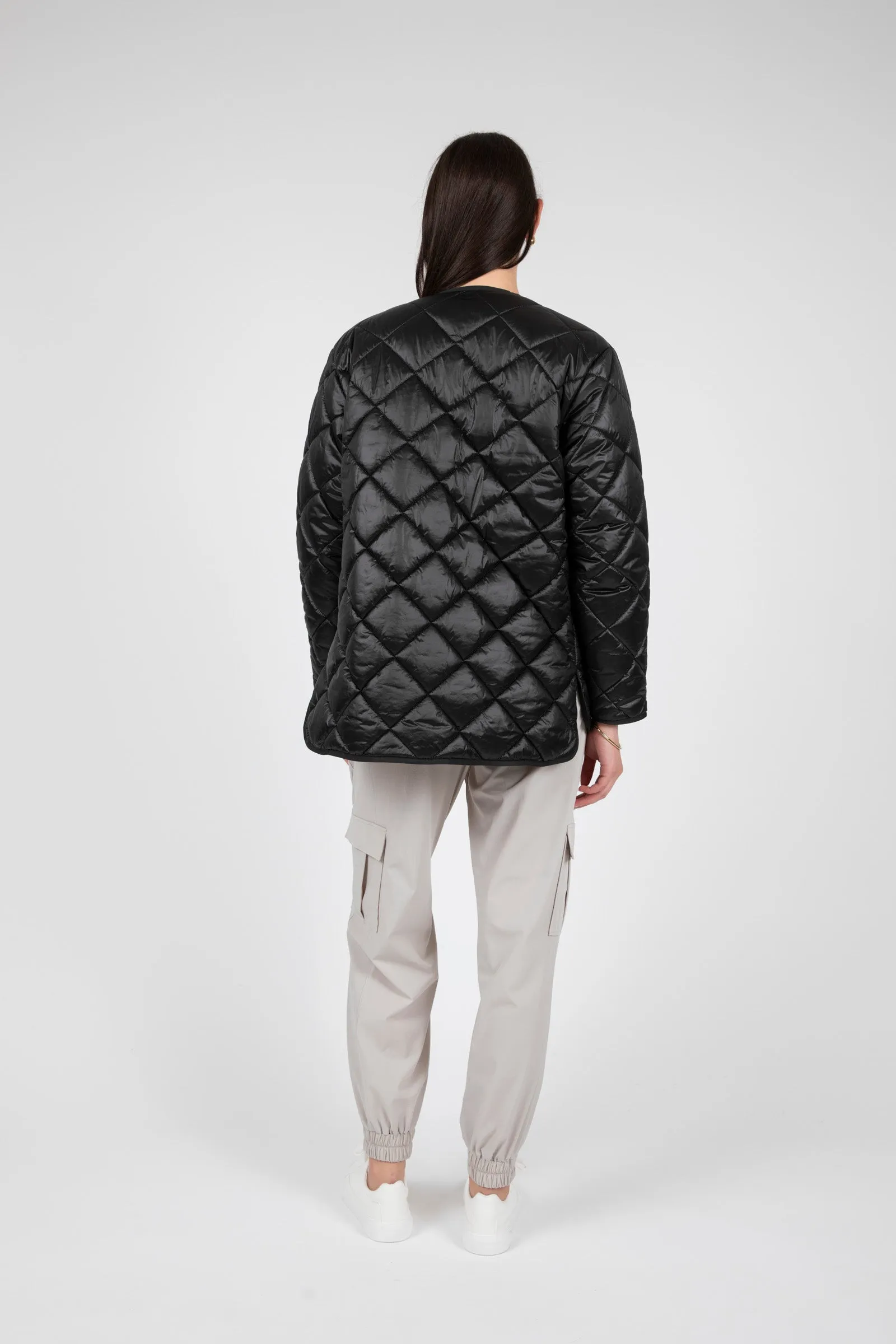 Alpine Quilted Jacket - Black