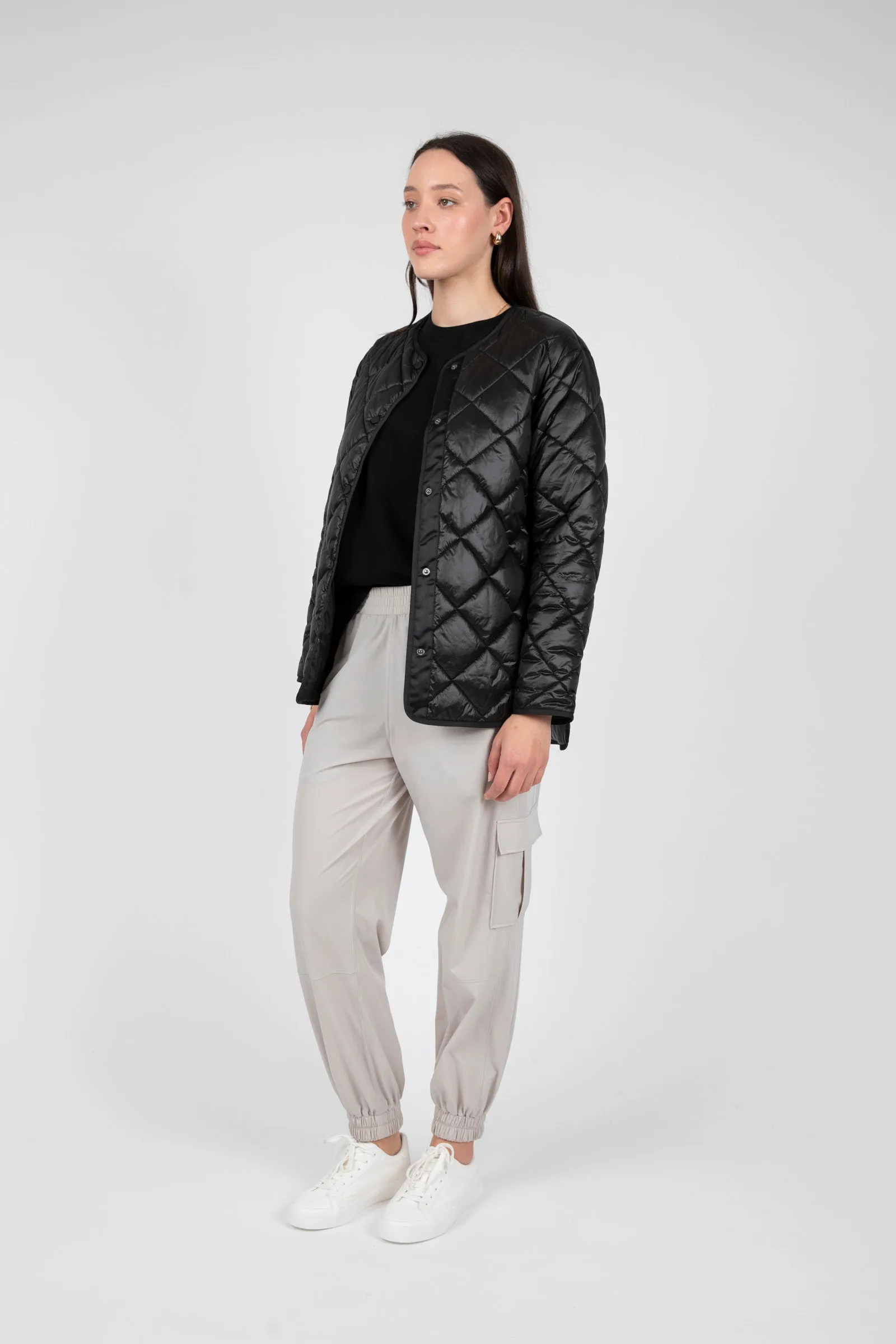 Alpine Quilted Jacket - Black