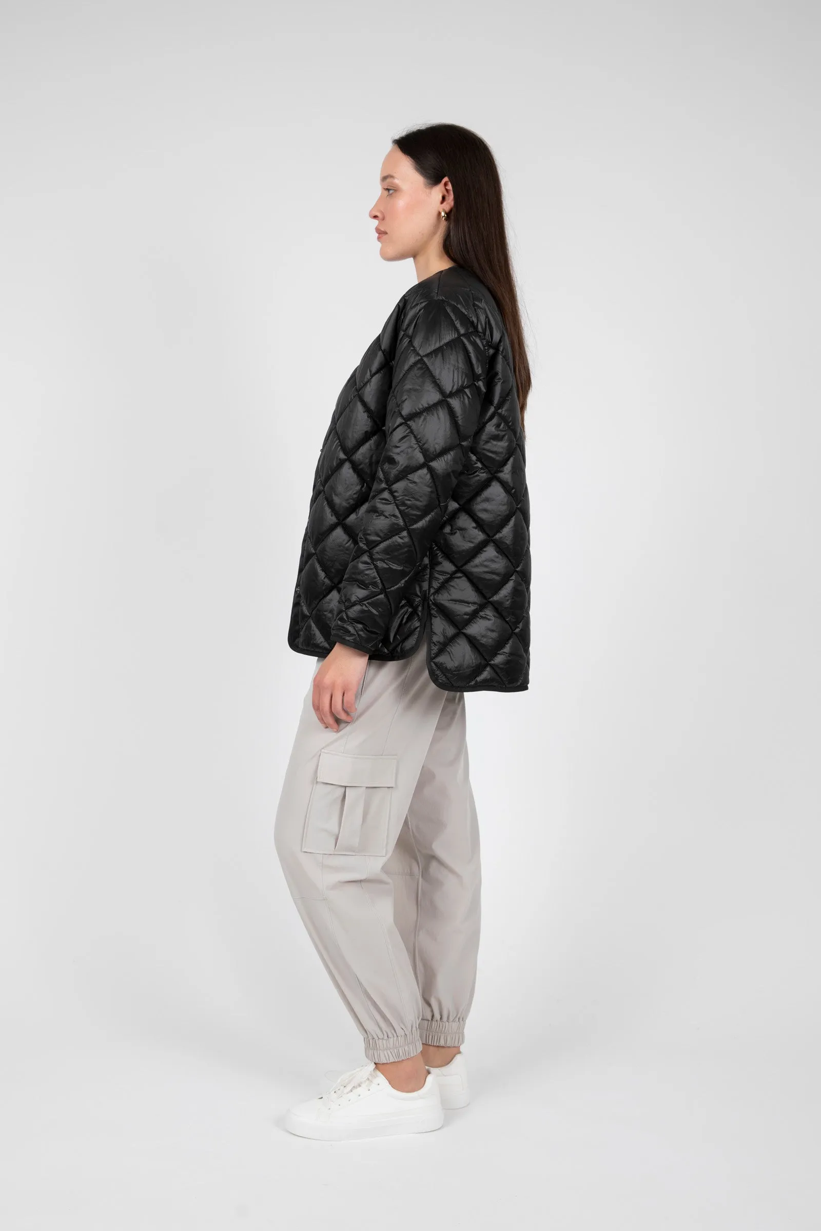 Alpine Quilted Jacket - Black
