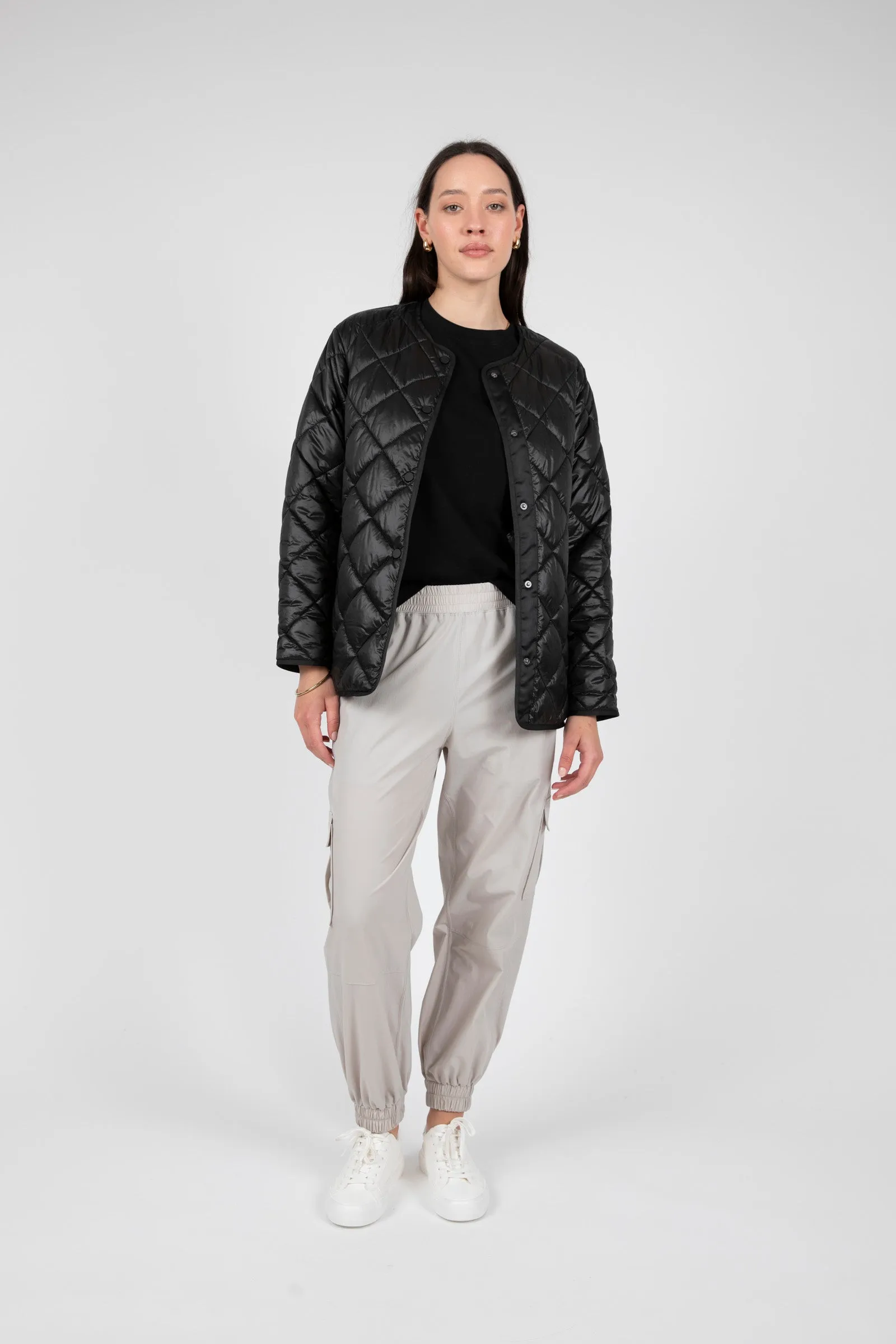 Alpine Quilted Jacket - Black