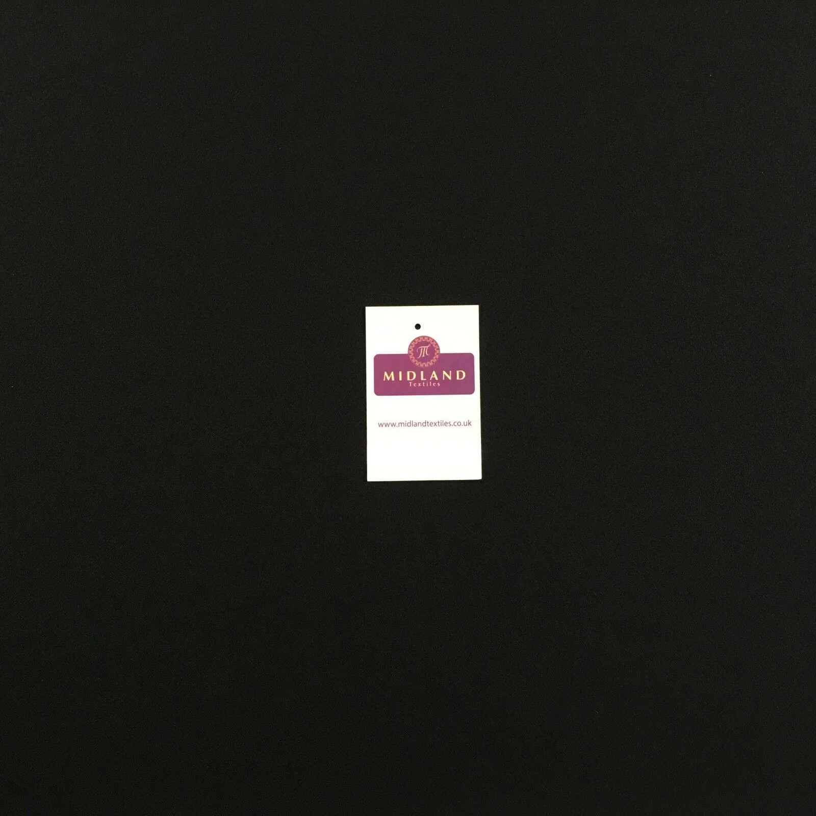 Black coarse textured plain Georgette dress fabric 58" Wide MQ1036 Mtex