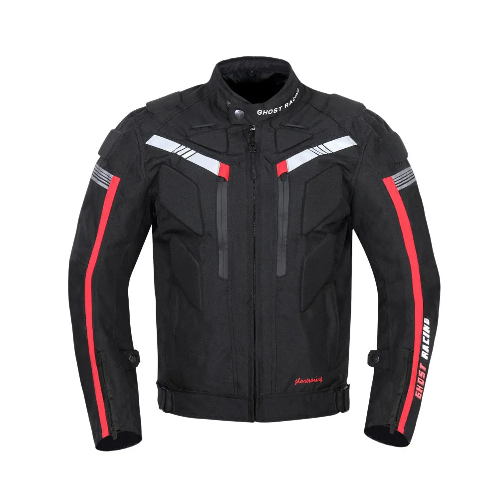 Black Varsity Jacket Racer Jacket Motorcycle Cycling Clothing Male Jacket Motorcycle Clothing Racing Protective Clothing