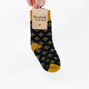 Bonfolk Little Kids Socks - Black & Gold