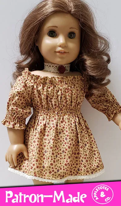 Brooklyn Dress Sewing Pattern for 18" Dolls