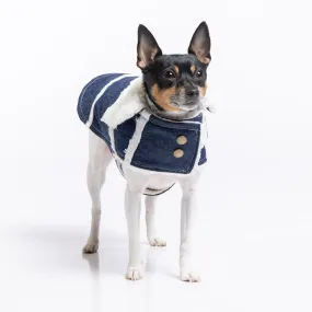 DCNY Sherpa Lined Denim Ranch Coat