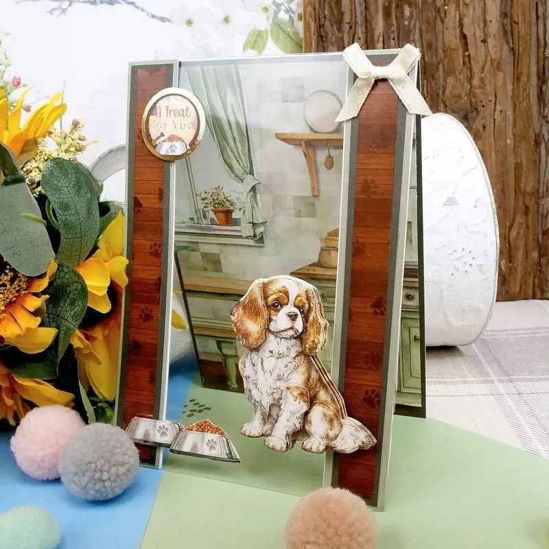 Hunkydory Cavalier King Charles & Pomeranian Decoupage Topper Sheet