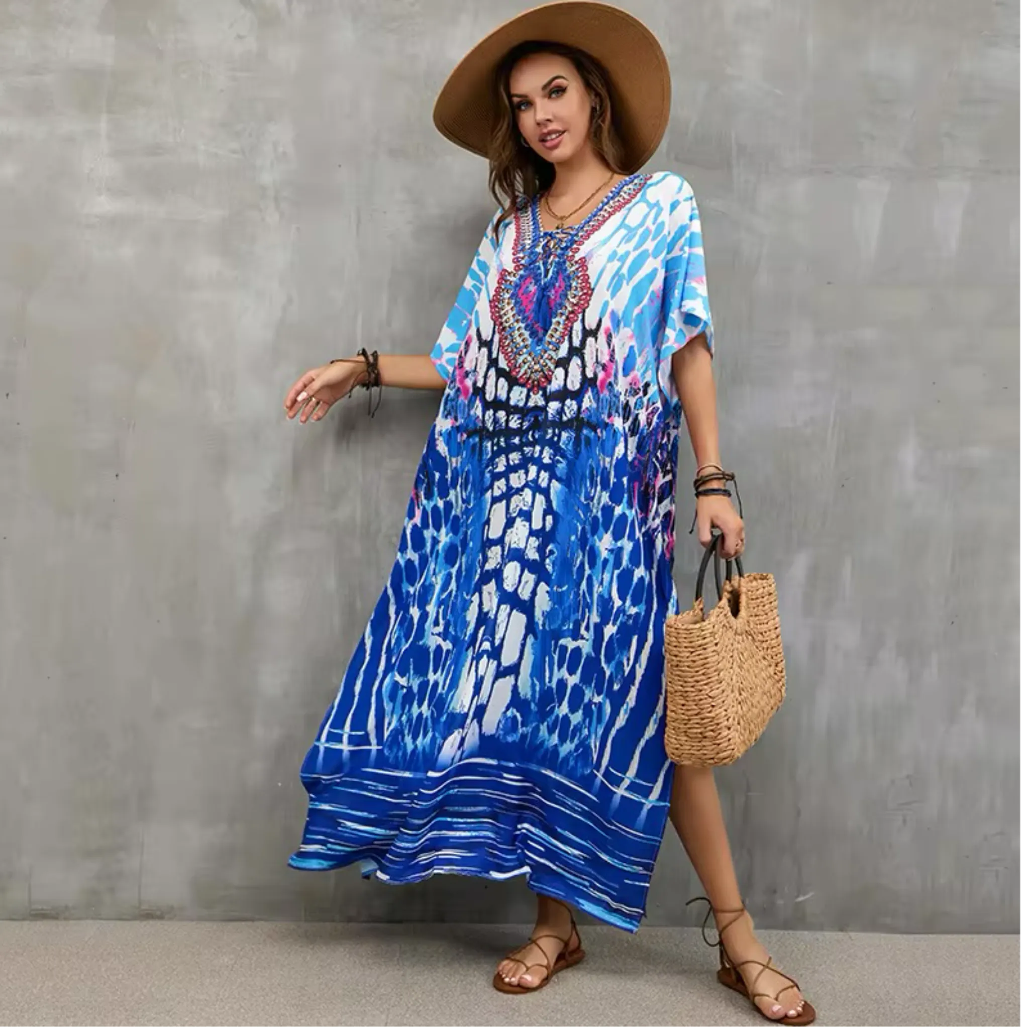 Mia Free Size Kaftan Dress