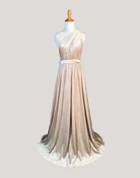 Sand Velvet Infinity Dress/ Wrap Convertible Bridesmaid Dress,Y20-4